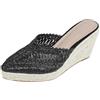 Generico Sandali Donna Estive Con Zeppa Punta Chiusa Comodità Classico Sandali Leggeri Chic Estive Antiscivolo Traspiranti Fashion Mare Spiaggia