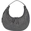 Liu Jo borsa a tracolla borsa da sera Kiele Hobo Bag Antracite Met.