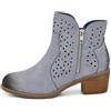 IF Fashion Stivali Stivaletti da Donna Traforati Con Cerniera Primaverili Estivi Pelle Sintetica GR-6655