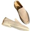 MEIION Mocassini in Camoscio Uomo Classico Camoscio Mocassini Comodi, beige., 43 EU