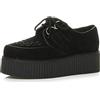 AJVANI Scarpe da Donna Stringate con Plateau Zeppa Stile Punk Gotico Numero 6 39