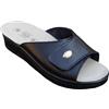 Sanital Light 1305 - Ciabatta Donna in Pelle Comfort per Alluce Valgo, Soletto Anatomico con Gel Ammortizzante al Tallone - Nero 39