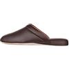 PAMIR Pantofole da uomo in pelle testurizzata con memory foam