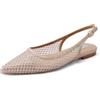 QUEEN HELENA Ballerine con Strass Scarpe Basse a Punta Chiusa Eleganti Donna ZM9998