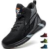 PAQOZKC Scarpe Antinfortunistiche Alte Scarpe da Lavoro Comode 8081/Nero 37