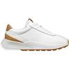 Geox Sneaker Uomo Traspirante Running Style, Bianco e Cuoio, Suola in Gomma Flessibile- U65N0A08532C1025 (Sistema Taglie Calzature EU, Adulto, Uomo, Numero, Media, 44)