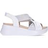 Callaghan Sandali da donna 29930 Floty, bianco argento, 37 EU