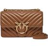 Pinko Love One Mini Dc Sheep Nappa Chevron, Borsa Donna, L17q_marrone - Leone-antique Gold, Taglia unica