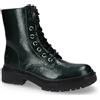 Dockers by Gerli Stivaletti classici da donna, stivaletti da donna,Plantare intercambiabile, Verde scuro Nero 821, 37 EU