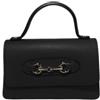 FrasiBags Mini Borsa Donna Vera Pelle Made in Italy - Elegante con Tracolla Dorata Removibile - Borsetta a Mano o Spalla per Cerimonie, Serate, Occasioni Speciali (Nero)