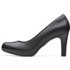 Clarks Adriel Viola - Pelle di Coccodrillo Nera - 6.5w Pumps, Pelle Nera, 36 EU