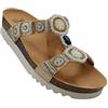 Dr. Scholl's Scholl, New bogota' wedge, Sandali donna, Plantare Bioprint (Beige/Oro/Bianco, Sistema Taglie Calzature EU, Adulto, Numero, Media, 38)