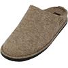 HAFLINGER Flair Morbide pantofole in feltro di lana pantofola torba, Taglia 37