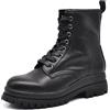 IF Stivali da donna stile combat boots con lacci platform casual MP2751-1 nero N.39