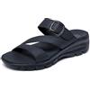 Skechers Sandalo da donna Easy Going-Slide, Nero/nero, 39 EU
