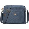 Troop London TRP0234 Troop London Classic Canvas Across Body Bag - Blue