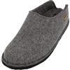 HAFLINGER Flair Smily pantofole in feltro di lana antracite, taglia 39