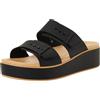 Crocs Brooklyn Buckle Matte Wrap Low Wedge, Sandali con Zeppa Donna, Anacardi Neri, 38 EU