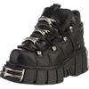 New Rock M.106-s1 - Scarpe Stringate Brouge Unisex Adulto, Nero (Negro 001), 38 EU