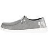 HEYDUDE Hey Dude Wendy Metallic Sparkle - Scarpe Donna Slip-On Sneakers - Mocassini, Charcoal, 40