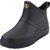 Generisch Scarpe impermeabili Slip Water Outdoor Breve Mens stivali moda su casual pioggia caviglia scarpe da lavoro uomo 45, Nero , 40 EU