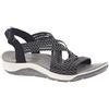 Skechers Reggae Cup-oh, Snap!, Sandali a Punta Aperta Donna, Nero Black Grey Gore Blk, 41 EU