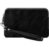Time Resistance Pochette da Uomo in Pelle - Nero Borsa Organizer da Uomo - Borsa da Polso - Cartella Fatta a Mano in Italia - Confezione Regalo Inclusa