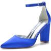 Miyoopark Scarpe da sera da donna con tacco, M637 blu reale, 37 EU