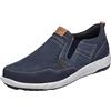 Josef Seibel Uomo Pantofole Enrico 04, Uomini Mocassini,Larghezza G (Normale),Soletta Removibile,Ingresso Aperto,Blu (Blau-Kombi),50 EU / 15 UK