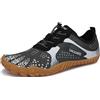 SAGUARO Scarpe Barefoot Minimaliste Uomo Donna Traspiranti Scarpe da Scogli Comode Leggere Scarpette Multisport per Trekking Trail Running Sport Acquatici Palestra, Nero Carbone 48 EU
