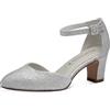 Tamaris Décolleté da Donna con Tacco a Blocco Metallico 39 EU