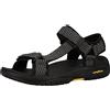 Skechers - Mens Relaxed Fit: Lomell - Rip Tide Sandali, Nero grigio, 41 EU