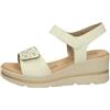 Valleverde Sandali Donna 55582 Pelle Avorio o Nero