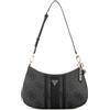 GUESS borsa a tracolla Noelle II Top Zip Shoulder Bag Coal Logo grigio scuro