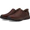 Skechers Craster-Lanigan - Mocassini da Uomo Senza Mani, Rosso/Marrone, 11