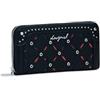 Desigual portafoglio Mone Yankee Fiona Long Wallet Black nero