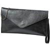 SH Leder Borsa a tracolla in vera pelle, piccola borsa da sera, in pelle scamosciata o metallizzata, 31,5 x 16,5 cm, Palma G299