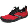 SAGUARO Scarpe Barefoot Minimaliste Uomo Donna Traspiranti Scarpe da Scogli Comode Leggere Scarpette Multisport per Trekking Trail Running Sport Acquatici Palestra, Rosso Ciliegia 39 EU