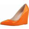 FQLGJMY Scarpe Mary Jane con Zeppa Tacco Basso Donna Tacco Fluttuante Finta Pelliccia Morbida o Pelle Slip-on con Fibbia Punta Chiusa a Forma Aguzza Carine Eleganti per Lavoro Ufficio Viaggi e Feste