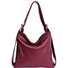 Superflybags Borsa A Spalla/Zaino In Vera Pelle modello ERICE 2in 1 Made In Italy