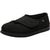 ZHENSI Pantofole per Diabetici da Donna Scarpe Larghe Regolabili per Piedi Gonfi Pantofole da Giardino Piatte Antiscivolo in Memory Foam,Nero,40 EU