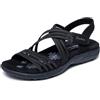 Skechers Sandali da donna Reggae Slim-Sunnyside 2.0, nero/nero, 40 EU, Nero, 40 EU