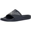 Emporio Armani Uomo Scarpe Slider, Blue/White, 43 EU