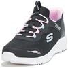 Skechers Baby Girl's Bounder Simple Cute Trainers, Black Synthetic/Trim, 26 EU