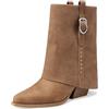 QUEEN HELENA Camperos Stivaletti Bassi Texani Donna X64-63 (Cuoio, Taglia unica, Sistema Taglie Calzature EU, Adulto, Donna, Numero, Media, 38)