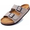 GONKOS®, Sandali in Pelle con Fibbie, Vera Pelle, Sughero Naturale, Fibbie Regolabili sul Piede, Sandali Uomo/Donna, Suola Antiscivolo in EVA, Sandali di Qualità Made in Spain