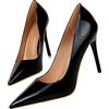 TDHLW Scarpe Decolte Donna con Tacco a Spillo da 10.5 cm Alto Tacco a Punta per Feste Balli di Fine Anno Matrimonio con Tacco a Spillo,Nero,34 EU
