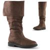 Cachorro Scarpe Medievali, Steampunk Retro Pelle Flanging Stivali Lunghi A Botte, Cavaliere Scarpe Cosplay Costumi Rinascimento Feste A Tema Stivali Scarpe Per Gli Uomini, 1 Paio,Marrone,44