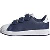 Adidas Unisex - Bambini Advantage Base 2.0 Shoes Children, Dark Blue/Ftwr White/Grey Two, 33 1/2 EU
