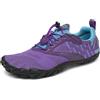 SAGUARO Scarpe Barefoot Minimaliste Uomo Donna Traspiranti Scarpe da Scogli Comode Leggere Scarpette Multisport per Trekking Trail Running Sport Acquatici Palestra, Viola 42 EU